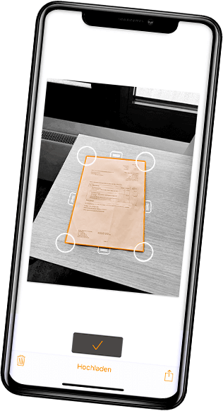 Belege mit der lexoffice Smartphone App scannen